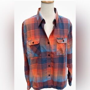 Premium Flannel Button Down Women’s Size 2X Rebel Reaper NEW